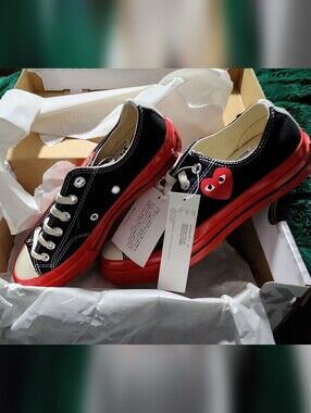 Comme des Garçons Play Converse Box Art Red Heart Graphic
